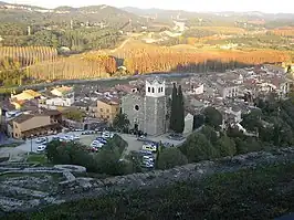 Vista de Hostalrich desde el castillo.