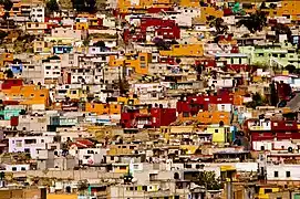 Barrios altos en Pachuca de Soto.