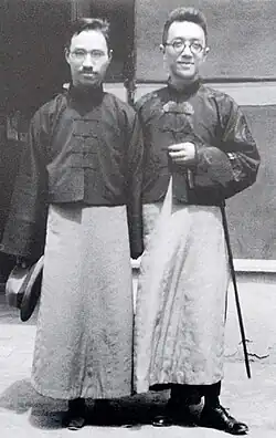 Chen Duxiu y Hu Shih.
