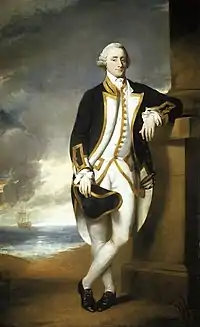 Hugh Palliser, retrato al óleo de George Dance, hacia 1775, Museo Marítimo Nacional, Greenwich.