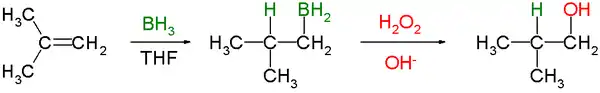 Ejemplo de hidroboración-oxidación