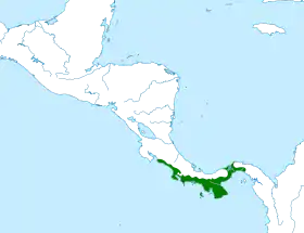 Distribución geográfica del verdillo verdiamarillo.
