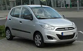 Hyundai i10 Vista delantera
