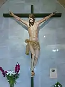 Talla de Cristo crucificado.