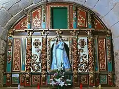 Retablo de la Virgen del Rosario.