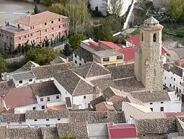 Vista de la Iglesia de San Andrés, en Montejícar