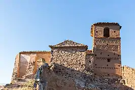 Villanueva de jalón. Torre de la iglesia de Santa María de la Huerta