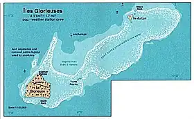 Mapa de las islas Gloriosas