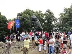 Celebración de Ilinden el 2 de agosto de 2011 en Mechkin Kamen, República de Macedonia.