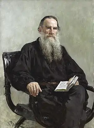 Retrato de León Tolstói. 1887.I. Repin