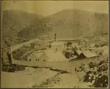 Edificios mineros de Pachuca en 1905.
