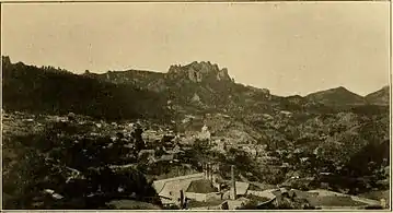 Panorámica de Mineral del Chico, en 1910.