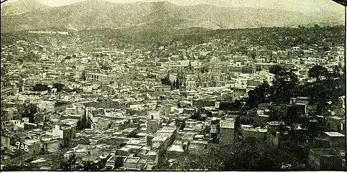 Panorámica de Pachuca en 1906