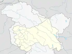 Pampore ubicada en Jammu y Cachemira