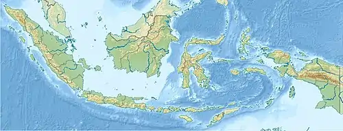 Isla de Obira ubicada en Indonesia