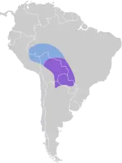 Distribución geográfica del piojito picudo.
