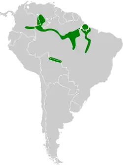 Distribución geográfica del piojito pantanero.