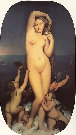 Venus Anadiómena, de Ingres, ca. 1848.