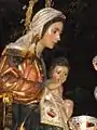 Inmaculado Corazón de María, titular de gloria de la hermandad, que procesiona en junio.