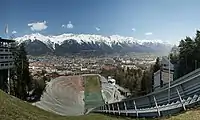 Vista desde el salto del Bergiselschanze.