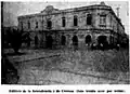 El edificio en 1929, horas antes de la reincorporación de Tacna al Perú.