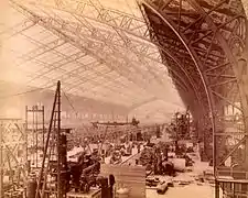 Máquinas siendo instaladas, 1889
