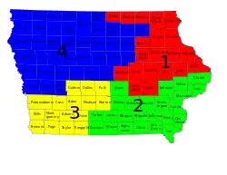 4.º distrito ubicada en Iowa