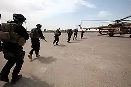 Miembros de las Fuerza Especiales Iraquíes durante un entrenamiento en abril de 2011