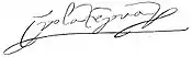 Firma de Isabel de Portugal