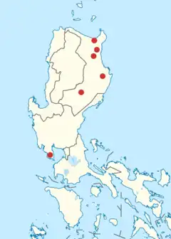 alt=Luzon Filipinas Filipinas: Avistamientos o capturas