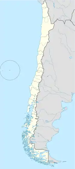 Distribución geográfica del cachudito de Juan Fernández.
