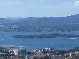 Isla de Cortegada en la Ría de Arosa