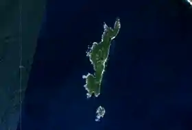 Vista de satélite de las islas