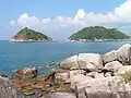 Vista desde Ko Tao de la isla Koh Nang Yuan.