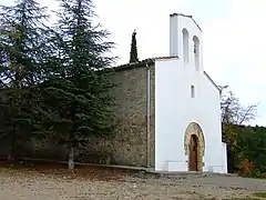 El santuario, por el lado norte.