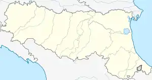 Bolonia ubicada en Emilia-Romaña