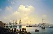 La escuadra rusa en el puerto de Sebastopol (1846), por Ivan Aivazovsky.