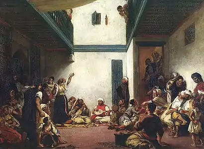 Boda judía en Marruecos, c. 1839, Louvre.