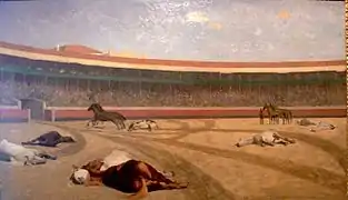 El final de la corrida, de Jean-Léon Gérôme (ca. 1870).