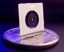 Imagen de un bolómetro en "tela de araña" para medir la radiación cósmica de fondo de microondas.