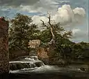 Paisaje con molino, Ruisdael (Barroco holandés).