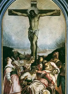 Crucifixión de Tintoretto.