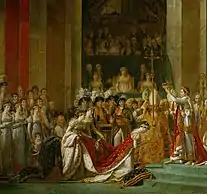 Coronación de Napoleón el 2 de diciembre de 1804.