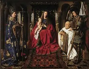 Virgen del canónigo Van der Paele, de Jan van Eyck (1435)