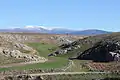 La cañada, con el Moncayo nevado