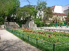 Zona verde ubicada en las arenas.