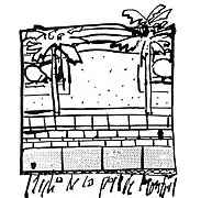 Dibujo muro paseo - D.Navas 1981