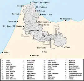 Mapa de las tribus yebalíes