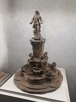 Fontaine de Watteau (c. 1869-1872), yeso degradado, Lyon, Museo de Bellas Artes.