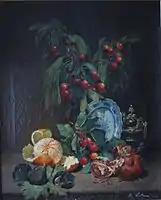 Nature morte à la grenade, à l'orange, aux cerises et aux figues, colección privada.